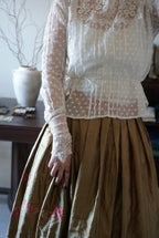 Edwardian High Neck Lace Blouse
