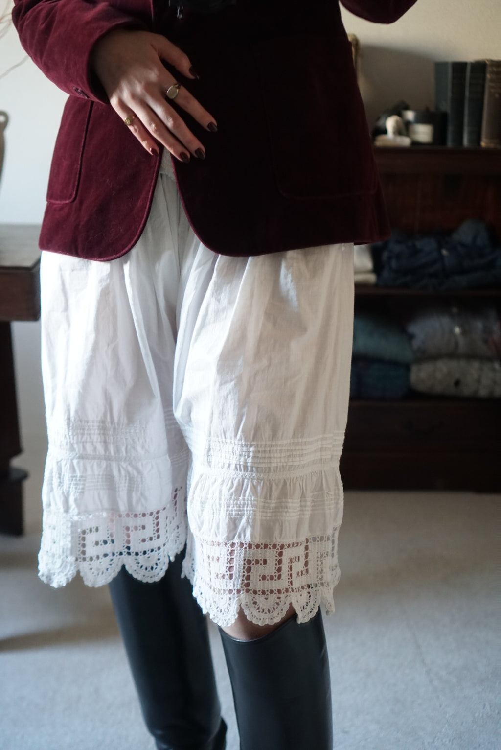 Vintage Winered Velvet Jacket