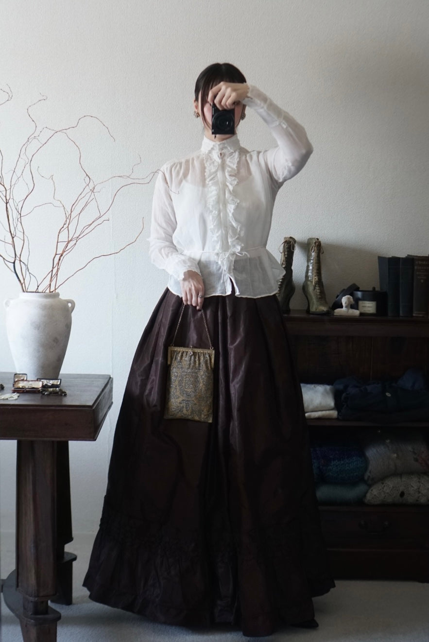 Antique French Micro Beads Bag