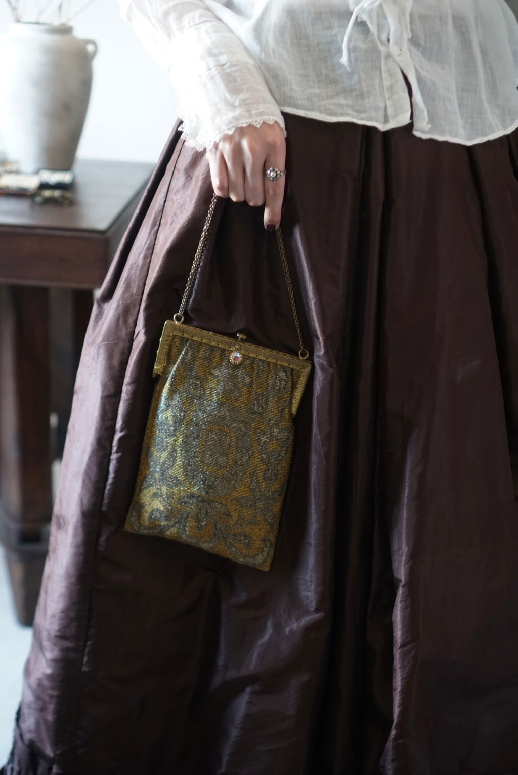 1880’s Victorian Brown Ruffle Skirt