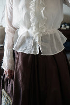 Edwardian Ruffle Front Blouse