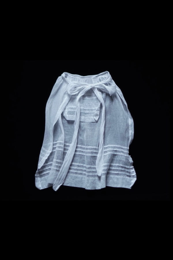 Antique White Cotton Apron