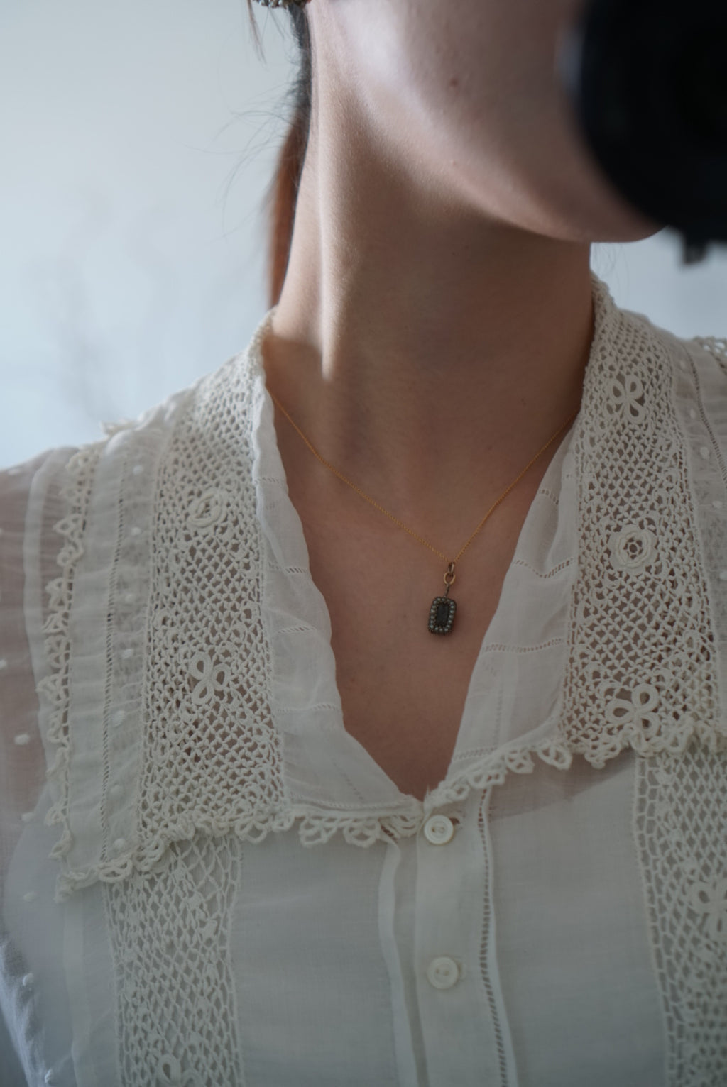1910’s Cotton Voile Blouse with Irish Lace