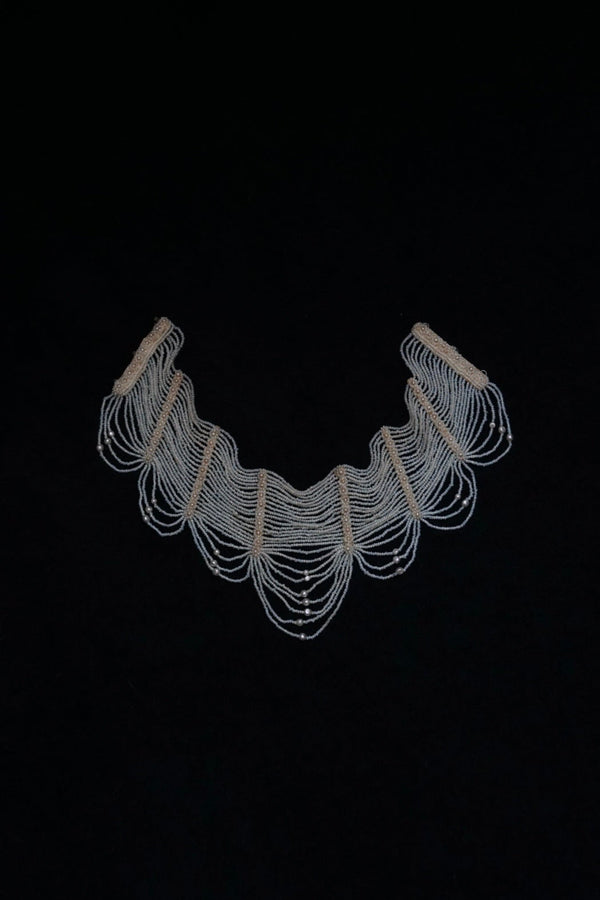Victorian Glass Pearl Special Collar