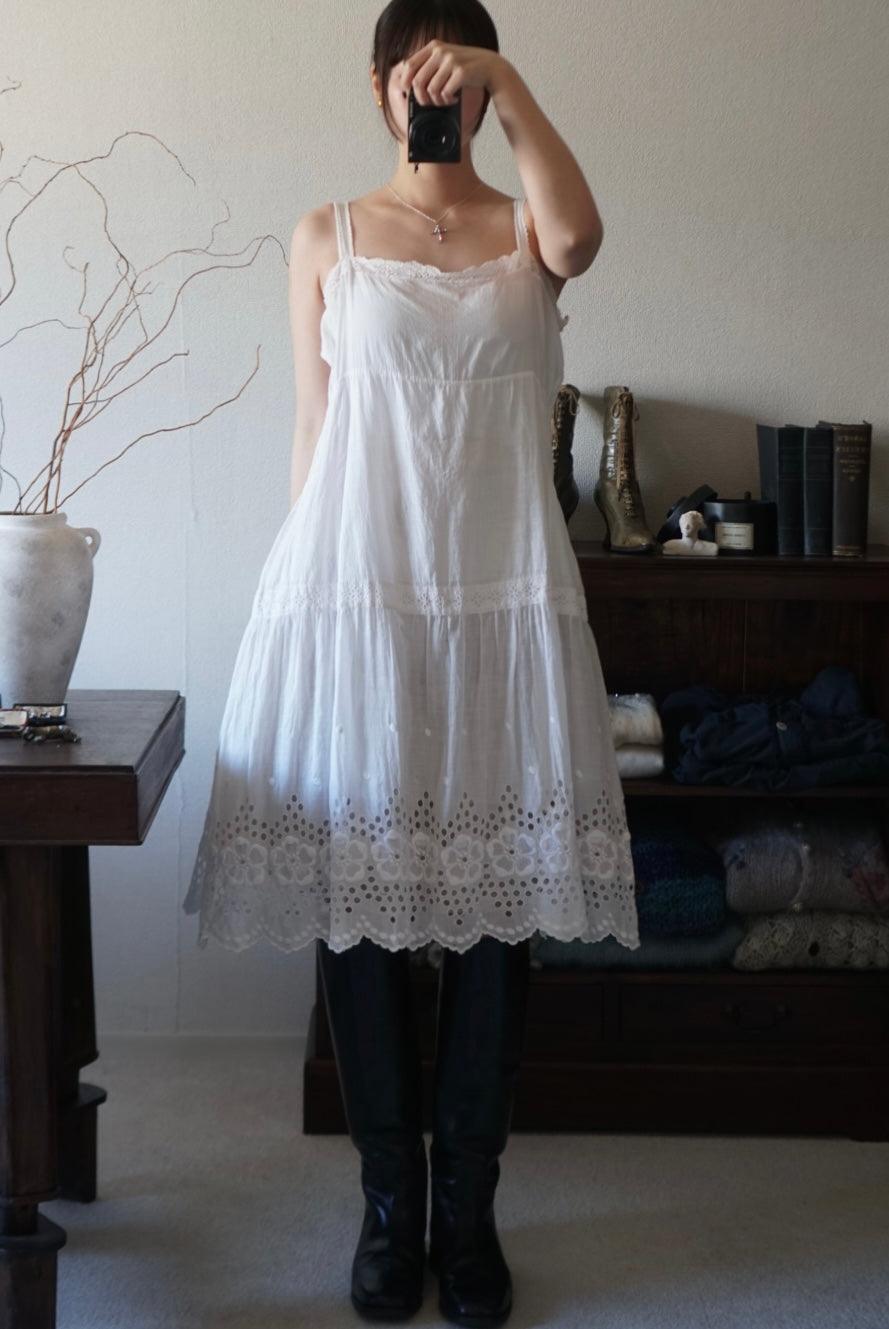 1910's Lace and Embroidery Nighty