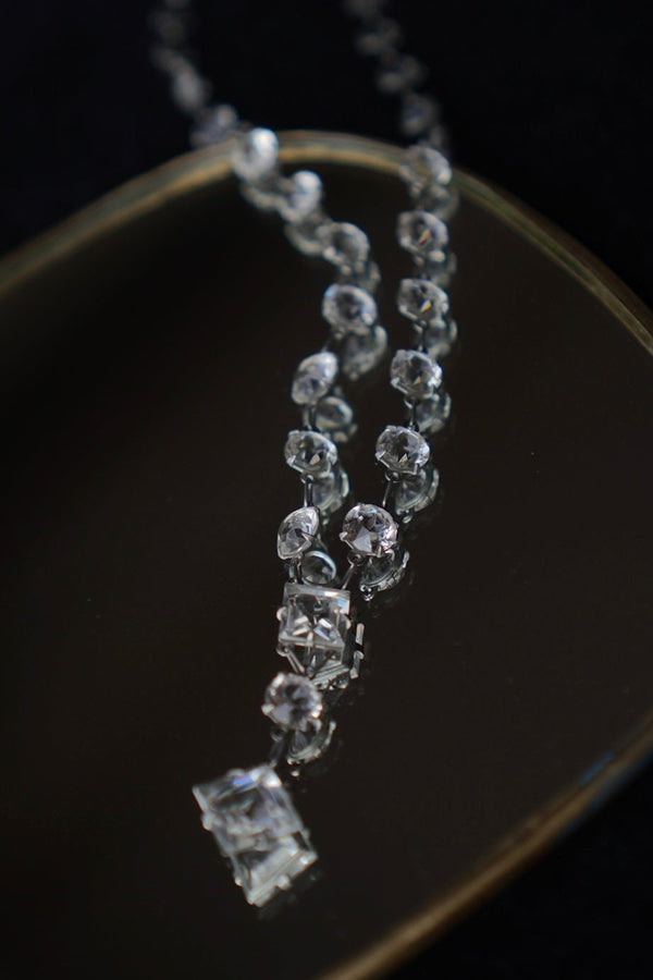 1930's Clear Cut Glass necklace