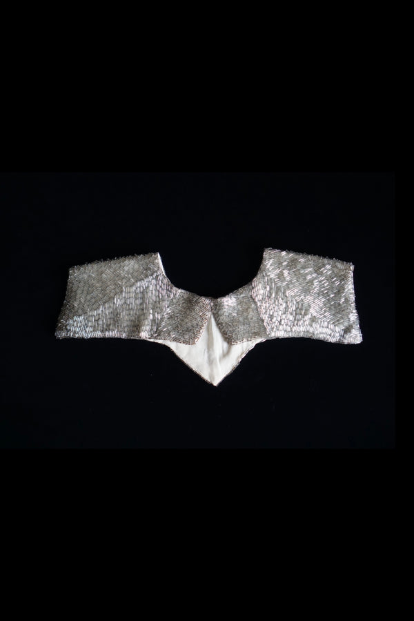 1920's Silver Glass Beads Collar