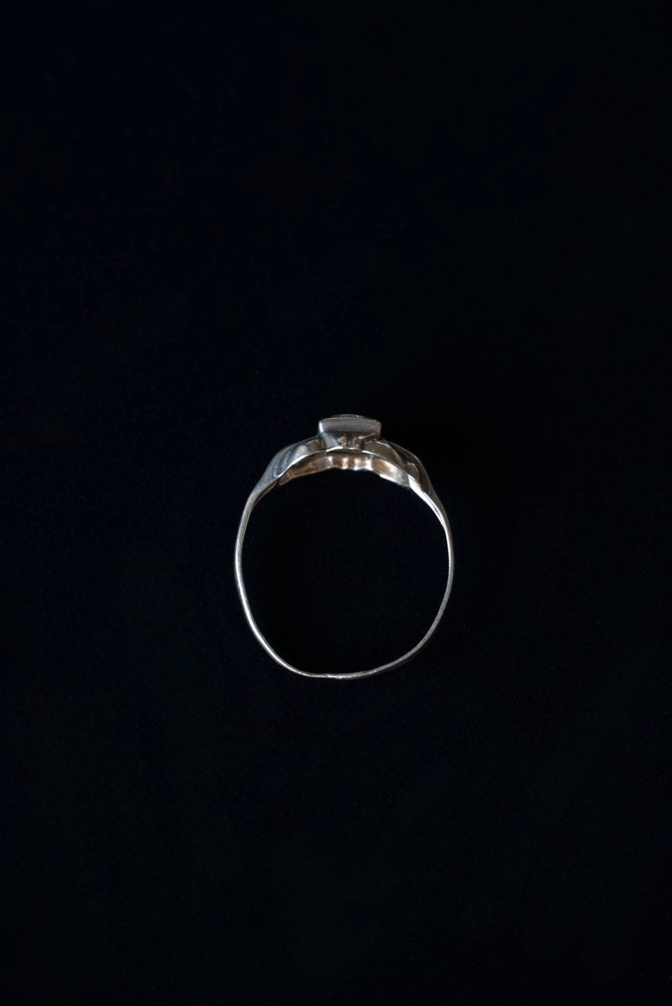 Edwardian 10K Pinky Ring with Glass Stone