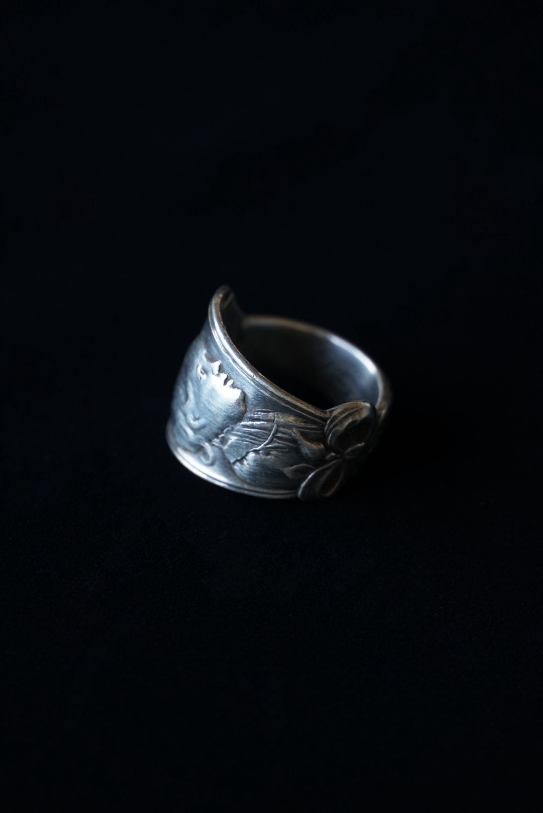 Vintage Silver Child Face Ring