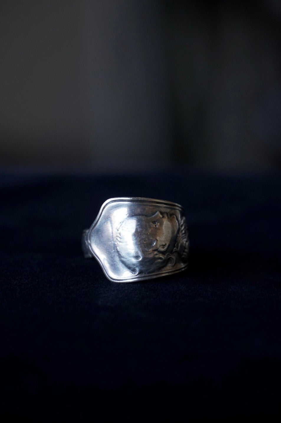 Vintage Silver Child Face Ring