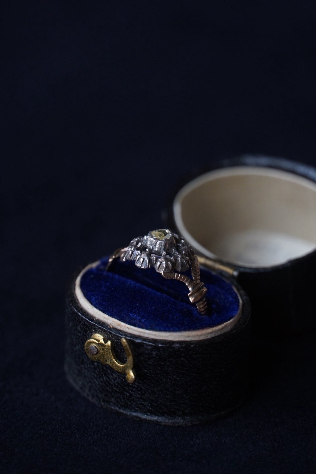 1850's Double Rose Cut Diamond Ring