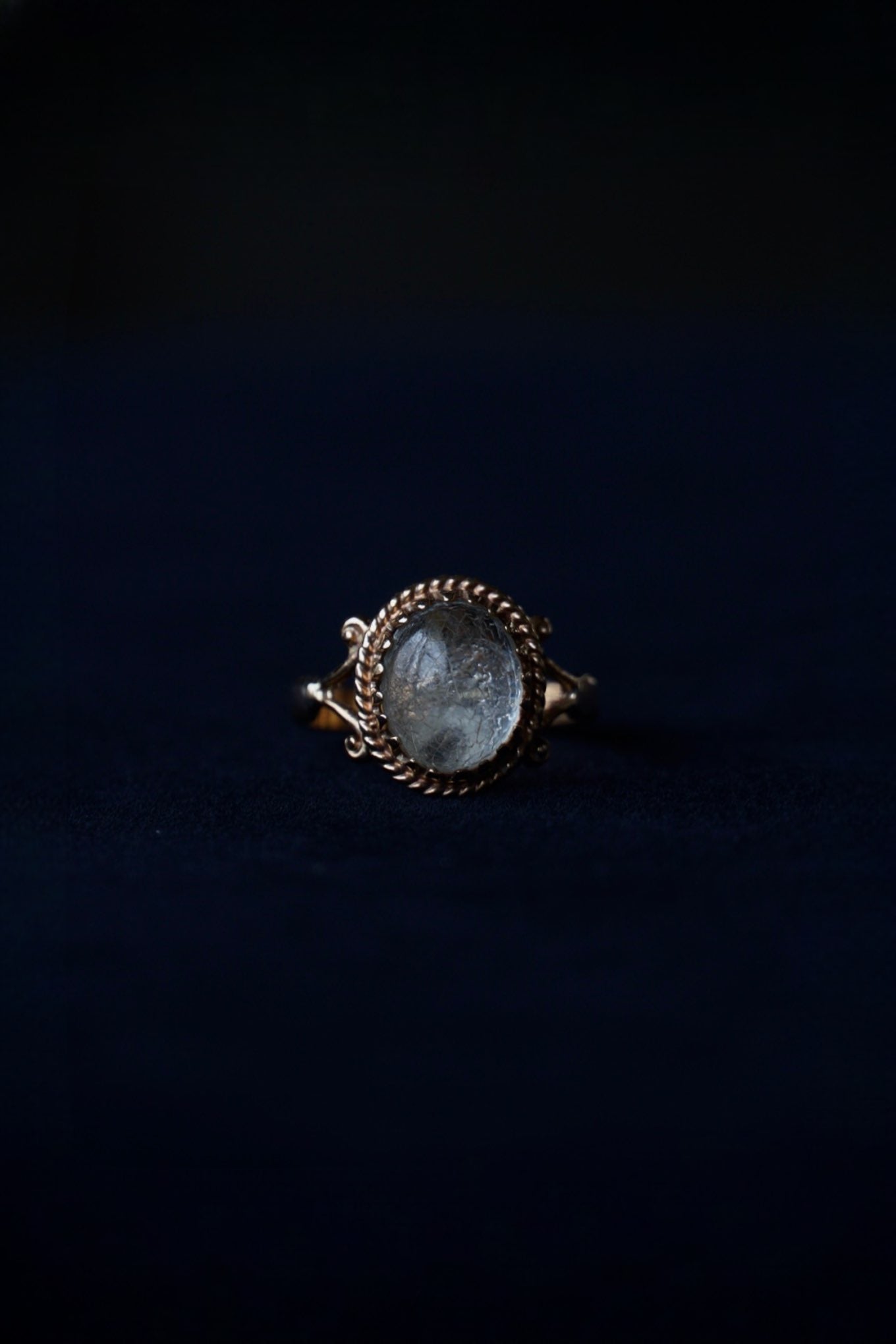 1910's 9ct Moon Stone Ring