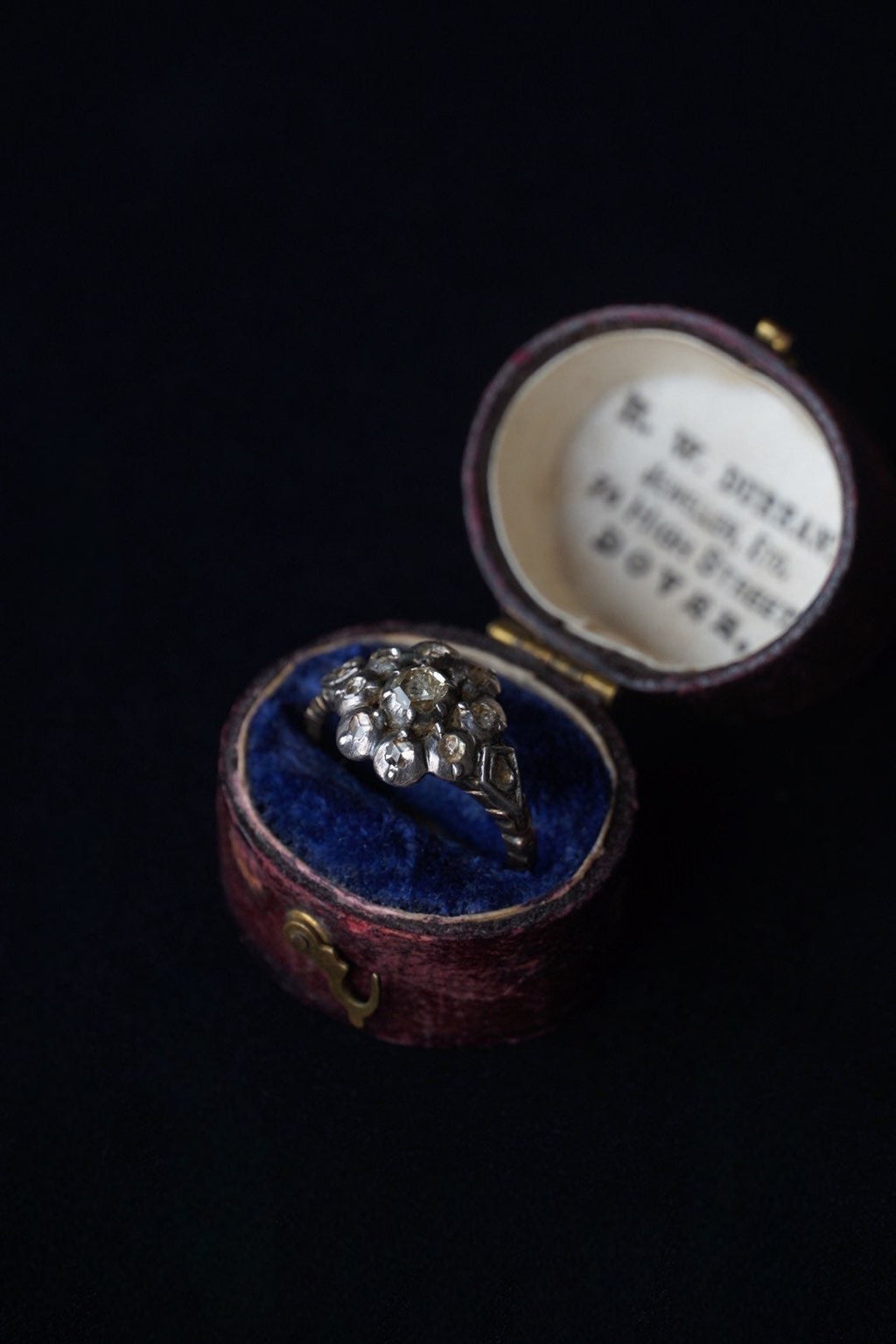 Georgian Dutch Rose-cut Diamond Cluster Ring