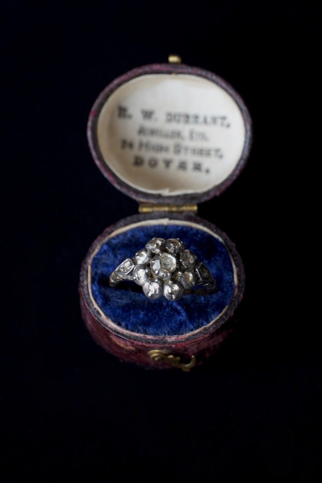 Georgian Dutch Rose-cut Diamond Cluster Ring