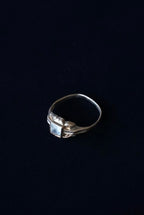 Edwardian 10K Pinky Ring with Glass Stone