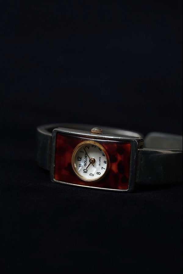 Vintage Mother-of-pearl Bangle Quartz Watch