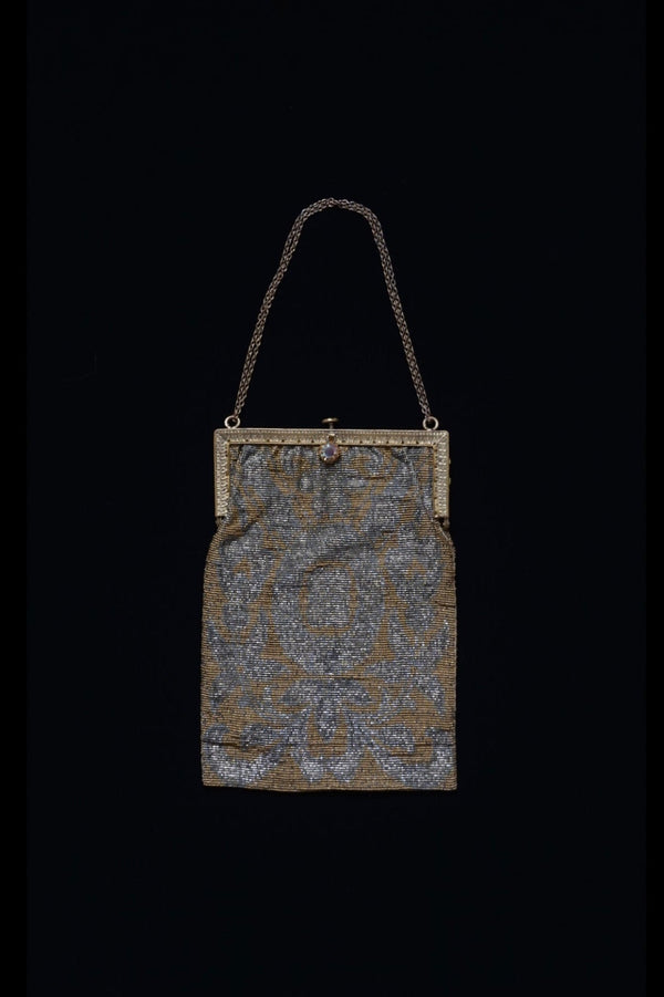 Antique French Micro Beads Bag