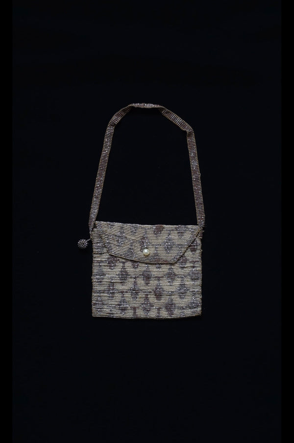1920's Steel Cut Beaded Purse Flapper